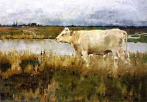 A Lincolnshire Pasture — Joseph Crawhall