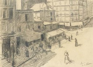 The Abbesses Street — Maximilien Luce