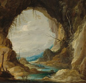 Vista From A Grotto — David Teniers The Younger