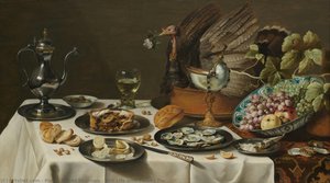 Still Life With Turkey Pie — Pieter Claesz Soutman