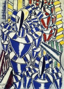 The Exit Of The Russian Ballet — Fernand Léger, Cubism