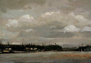 Shore With Houses — Thomas Thompson