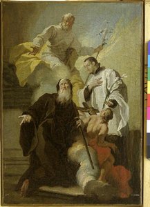 L'apothéose De Saint Louis De Gonzague Et Saint François De Paule — Francesco Fontebasso