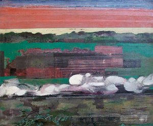 Passing Train in a Landscape