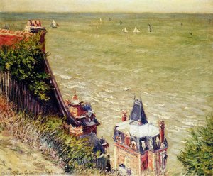 The Pink Villa At Trouville — Gustave Caillebotte, Impressionism