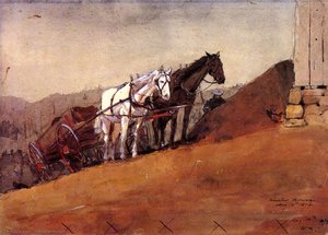 Hilltop Barn — Winslow Homer, American Realism