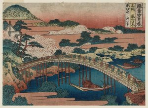 Cherry Blossoms At Arashiyama In Yamashiro Province — Katsushika Hokusai, Ukiyo-e