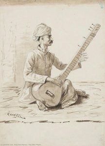 The Sitar Player — Raja Ravi Varma
