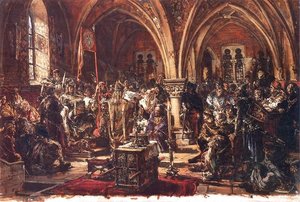 The First Sejm, Recording Of Laws A D 1182 — Jan Matejko