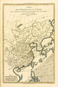 The Chinese Empire, Chinese Tartary And The Kingdom Of Korea, With The Islands Of Japan, From 'atlas — Rigobert Bonne (charles Marie Rigobert Bonne)