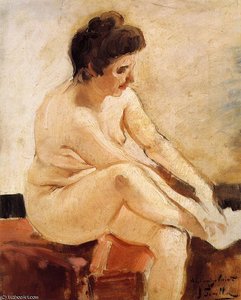 Seated Nude — Joaquín Sorolla Y Bastida, Late Impressionism