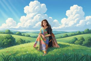 Azure Reverie: A Study In Sunlit Stillness — Pauline Leroy