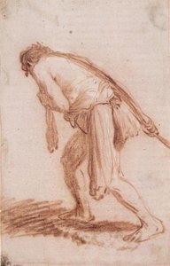 Man Pulling A Rope — Rembrandt Van Rijn, Baroque