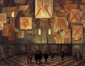 The Great Hall of the Binnenhof in The Hague