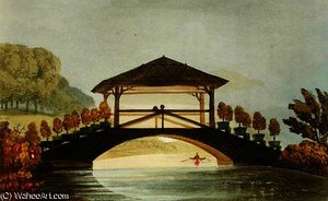 A rustic bridge