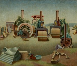 Sussex Pastoral — Edward Alexander Wadsworth, Vorticism