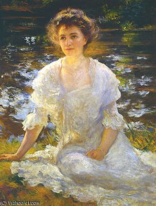 Portrait Of Eleanor Hyde Phillips Htg — Edmund Charles Tarbell