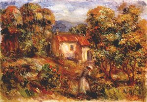 Woman Picking Flowers — Pierre-auguste Renoir, Impressionism