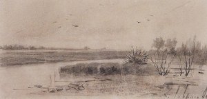 Marshy River — Aleksey Savrasov