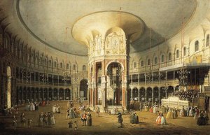 The Rotunda Of Ranelagh House — Giovanni Antonio Canaletto, Topographical Painting