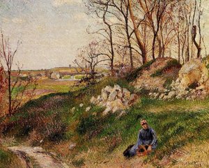 Las Canteras De Chou, Pontoise — Camille Pissarro