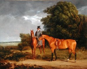 A Groom Mounted On A Chestnut Hunter — Jacques Laurent Agasse