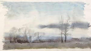 Misty Winter Landscape, (1951) — Edward Seago