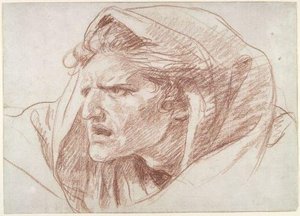 Head Of A Man — Jean-baptiste Greuze