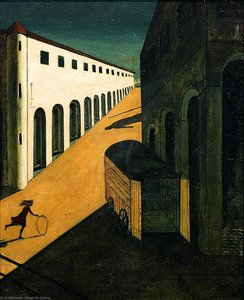 Ein Straßenmysterium Und Melancholie — Giorgio De Chirico