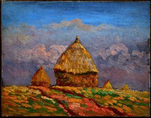Les Meules Près Du Chemin — Léo Gausson