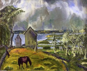 Old Orchard, Newport, Rhode Island — George Wesley Bellows