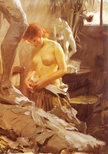 I Wikstroms Atelje — Anders Leonard Zorn