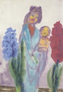 Madonna And Hyacinths — Emile Nolde