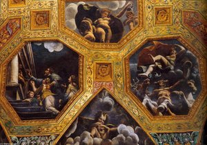 Vaulted Ceiling (detail) (10) — Giulio Romano