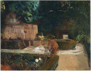 Adarves Garden, Alhambra — Joaquín Sorolla Y Bastida, Impressionist Realism
