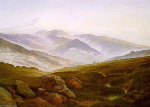 Riesengebirge — Каспар Давид Фридрих, Romantic Landscape Painting