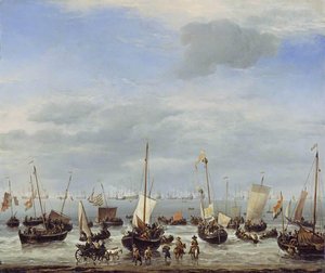 El Embarque del Rey Carlos II en Scheveningen