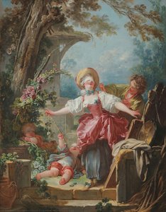 Blind-mans Buff — Jean-honoré Fragonard, Romantic Pastoralism