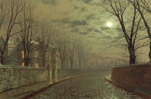 Silvery Moonlight — John Atkinson Grimshaw