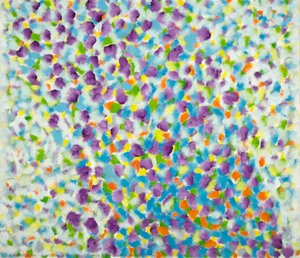 Orange Blue Mauve Painting — Gershon Iskowitz