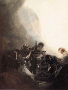 Bandits Shooting At Prisoners — Francisco José De Goya Y Lucientes, Romanticism