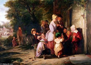 Returning From The Fair — Thomas George Webster