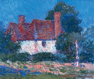 A Small Southdown Farm — Robert Polhill Bevan