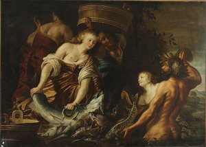 Allegory Of The Abundance Of The Sea – Scraping Fish — Christiaen Van Couwenbergh