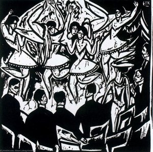 Dancing In The Ice Palace — Ernst Ludwig Kirchner, German Expressionism