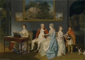 Colonel Blair With His Family And An Indian Ayah — Johann Zoffany