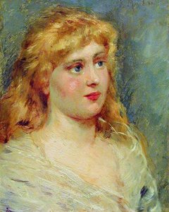 Portrait Of Blonde — Konstantin Yegorovich Makovsky, Realism