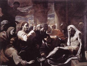 The Raising Of Lazarus — Mattia Preti, Italian Baroque