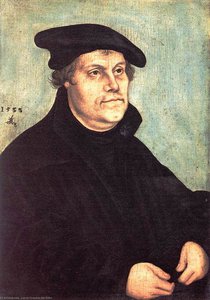Retrato De Martín Lutero — Lucas Cranach El Viejo, Northern Renaissance