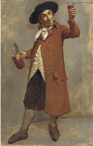 Portrait Of An Actor Traditionally Identified As Charles Macklin — Samuel De Wilde